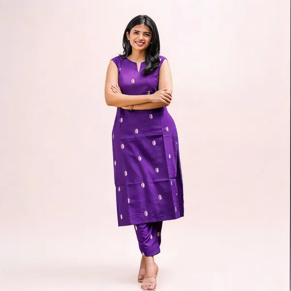 Grey_And_Purple_Cotton_Blend_Sleeveless_Printed_Straight_Kurta_Set_For_Women_Pack_Of_2
