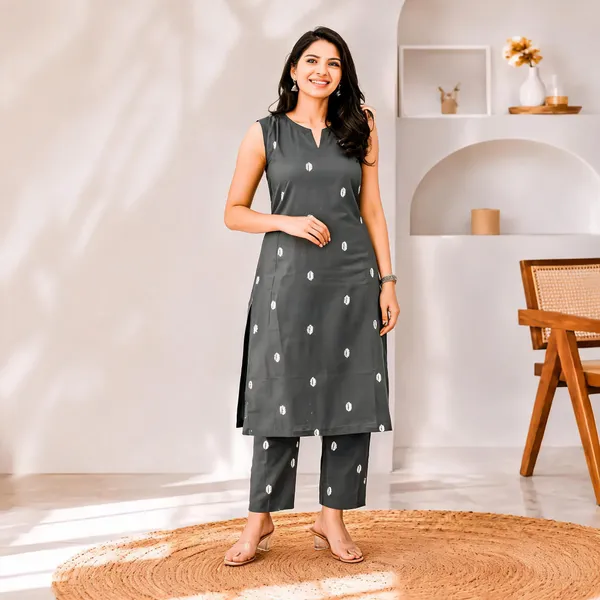 Grey_And_Purple_Cotton_Blend_Sleeveless_Printed_Straight_Kurta_Set_For_Women_Pack_Of_2