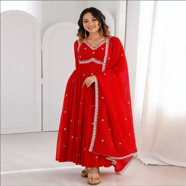 Red_Georgette_Embellished_Flared_Anarkali_Suit_For_Women