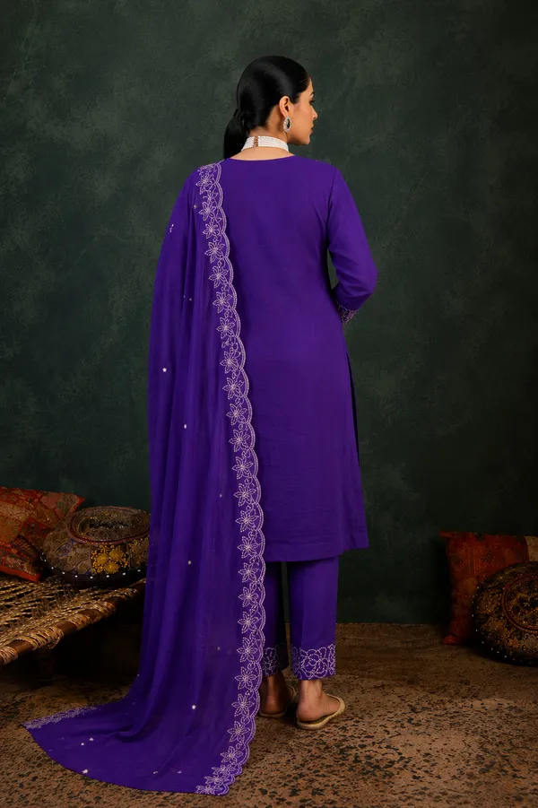 Purple_Embroidered_Straight_Kurta_Set_For_Women