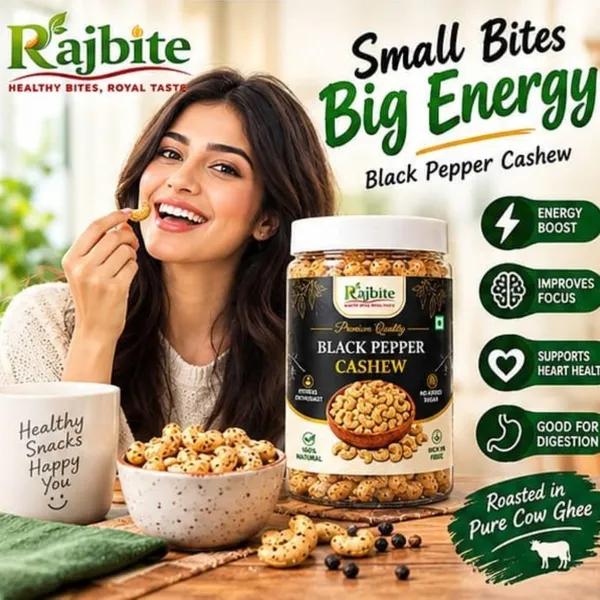 Rajbite_Masala_,Peri_Peri_And_Black_pepper_Roasted_Cashews_Cow_Ghee_Pack_Of_3