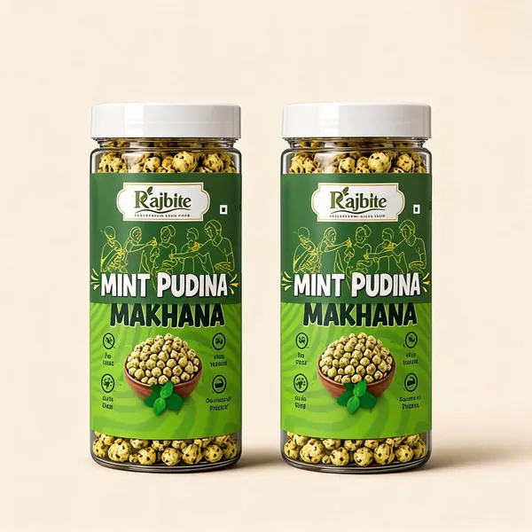 Rajbite_Mint_Pudina_Roasted_Makhana_Cow_Ghee_75G_-_Pack_of_2