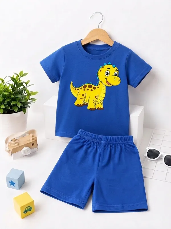 Happy_Dino_|_Royal_Blue_Co-ord_Set