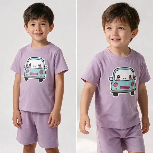 Smiley_Blue_Car_|_Purple_Co-ord_Set