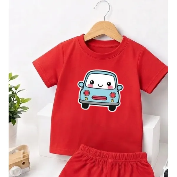 Smiley_Blue_Car_|_Red_Co-ord_Set
