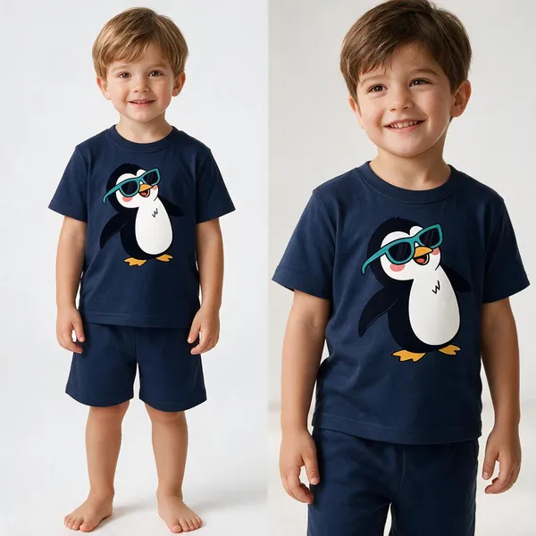 Cool_Penguin_|_Deep_Blue_Co-ord_Set