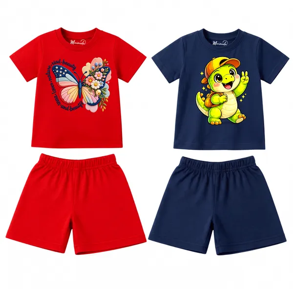 Floral_Butterfly_&_School_Dino_|_Red_&_Deep_Blue_Co-ord_Set_Combo_(Pack_of_2)