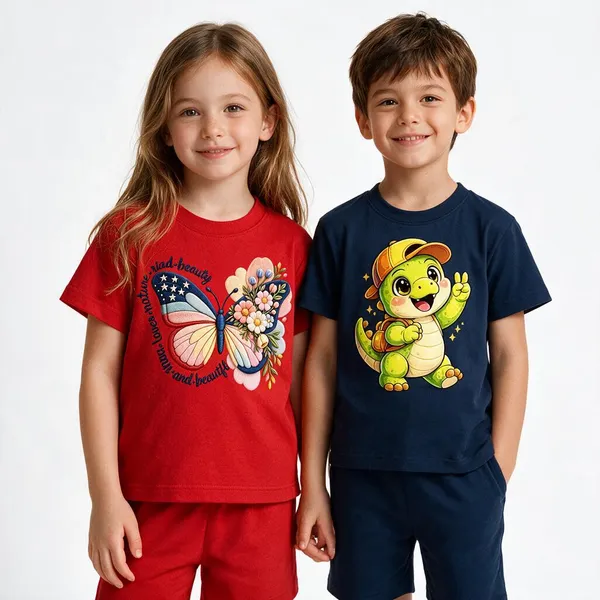 Floral_Butterfly_&_School_Dino_|_Red_&_Deep_Blue_Co-ord_Set_Combo_(Pack_of_2)
