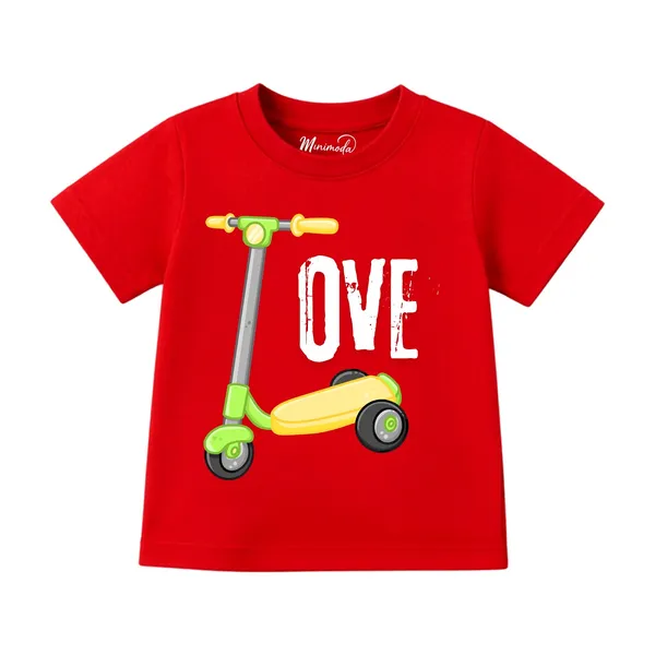 Love_Scooter_&_Scarf_Penguin_|_Red_&_Yellow_Cotton_T-Shirt_Combo_for_Boys_&_Girls_(Pack_of_2)