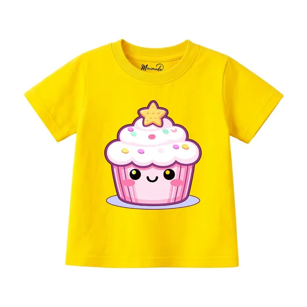 Make_Today_Amazing_&_Star_Cupcake_|_Red_&_Yellow_Cotton_T-Shirt_Combo_for_Girls_(Pack_of_2)