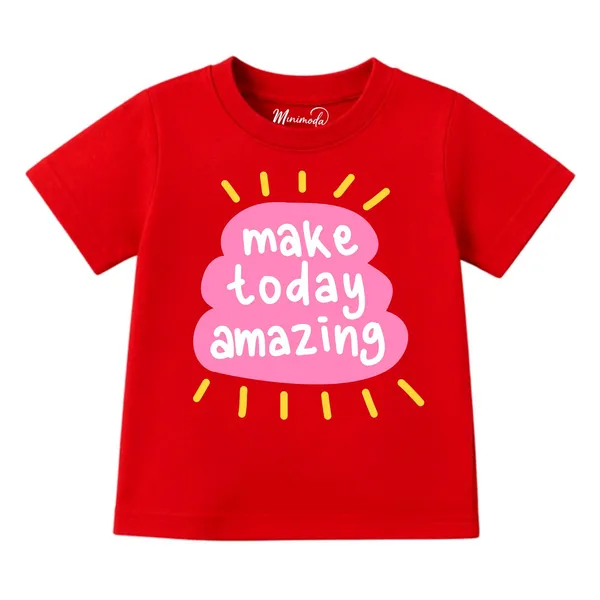 Make_Today_Amazing_&_Star_Cupcake_|_Red_&_Yellow_Cotton_Co-ord_Set_Combo_for_Girls_(Pack_of_2)