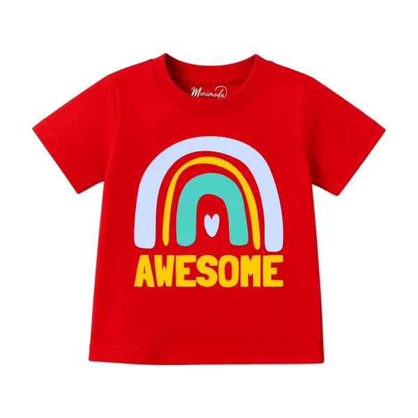 Rainbow_Awesome_&_Red_Sneakers_|_Red_&_Yellow_Cotton_T-Shirt_Combo_for_Boys_&_Girls_(Pack_of_2)