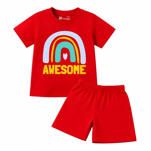 Rainbow_Awesome_&_Red_Sneakers_|_Red_&_Yellow_Cotton_Co-ord_Set_Combo_for_Boys_(Pack_of_2)