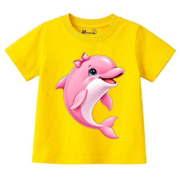 Be_Brave_Be_Bold_&_Pretty_Dolphin_|_Red_&_Yellow_Cotton_Co-ord_Set_Combo_for_Girls_(Pack_of_2)