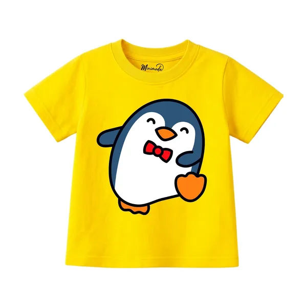 Enjoy_Today_&_Dapper_Penguin_|_Red_&_Yellow_Cotton_T-Shirt_Combo_for_Girls_(Pack_of_2)