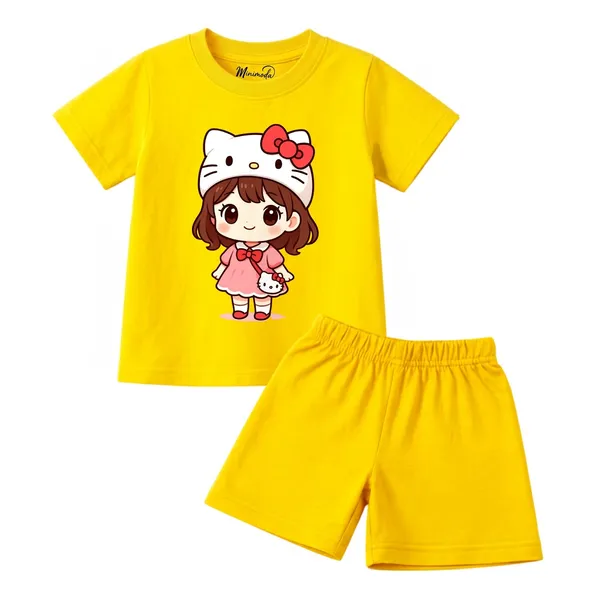 Hello_Sunshine_&_Kitty_Girl_|_Red_&_Yellow_Cotton_Co-ord_Set_Combo_for_Girls_(Pack_of_2)