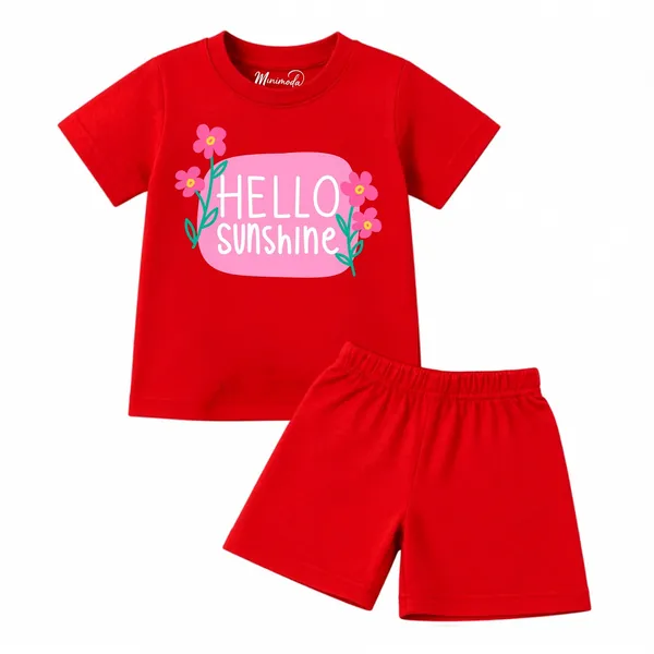 Hello_Sunshine_&_Kitty_Girl_|_Red_&_Yellow_Cotton_Co-ord_Set_Combo_for_Girls_(Pack_of_2)