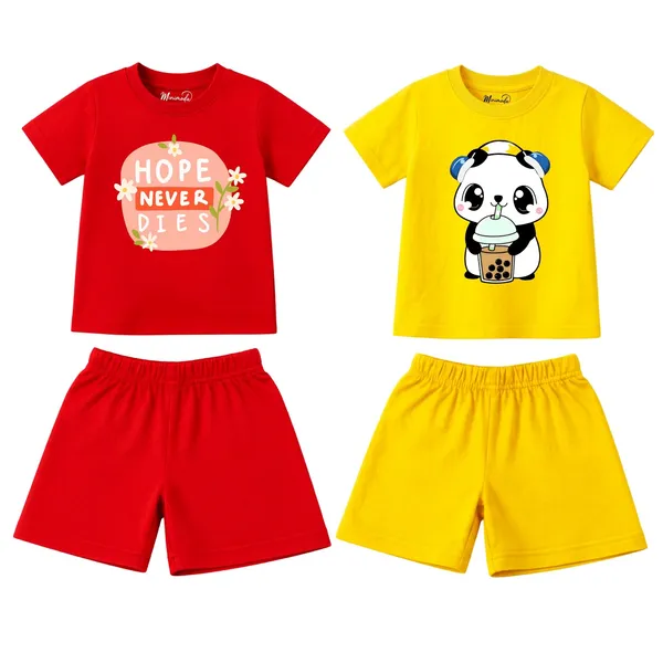 Hope_Never_Dies_&_Boba_Panda_|_Red_&_Yellow_Cotton_Co-ord_Set_Combo_for_Girls_(Pack_of_2)