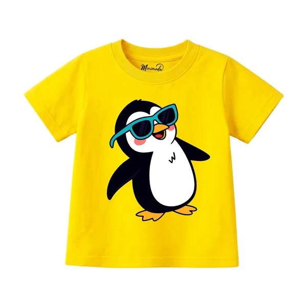 Love_More_Worry_Less_&_Cool_Penguin_|_Red_&_Yellow_Cotton_T-Shirt_Combo_for_Boys_&_Girls_(Pack_of_2)
