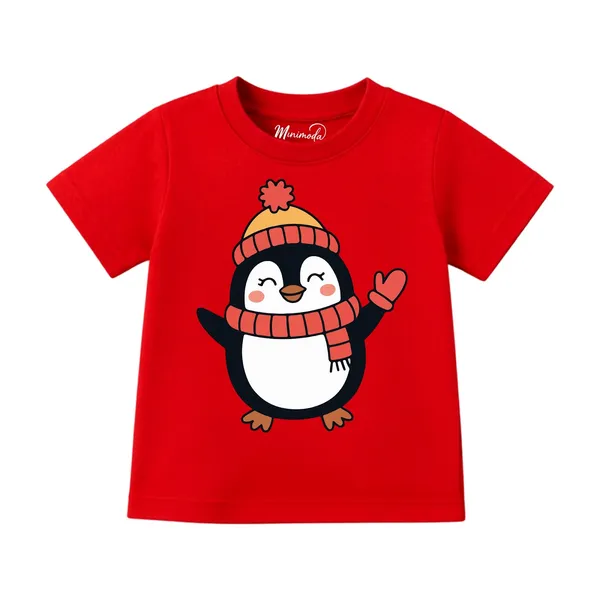 Pom_Hat_Penguin_&_Sprinkle_Donut_|_Red_&_Yellow_Cotton_T-Shirt_Combo_for_Boys_&_Girls_(Pack_of_2)