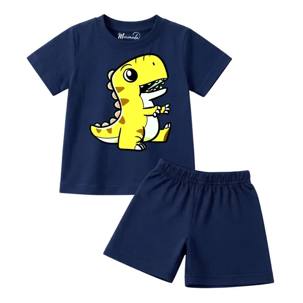 Candy_Cane_Penguin_&_Roaring_T-Rex_|_Red_&_Deep_Blue_Cotton_Co-ord_Set_Combo_for_Boys_(Pack_of_2)