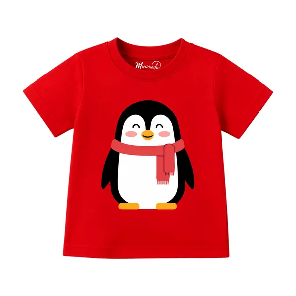 Scarf_Penguin_&_Cap_Panda_|_Red_&_Yellow_Cotton_T-Shirt_Combo_for_Boys_&_Girls_(Pack_of_2)