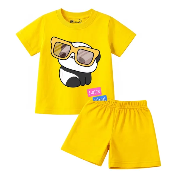 Happy_Snowman_&_Sunglasses_Panda_|_Red_&_Yellow_Cotton_Co-ord_Set_Combo_for_Boys_(Pack_of_2)