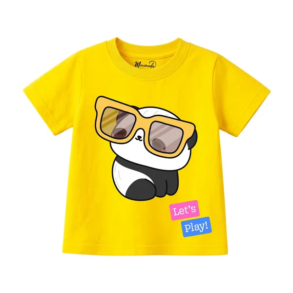 Happy_Snowman_&_Sunglasses_Panda_|_Red_&_Yellow_Cotton_T-Shirt_Combo_for_Boys_&_Girls_(Pack_of_2)