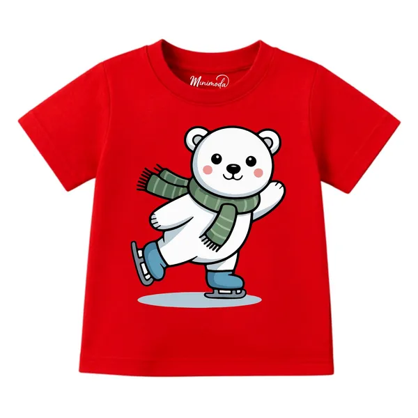 Skating_Polar_Bear_&_Cool_Penguin_|_Red_&_Deep_Blue_Cotton_Co-ord_Set_Combo_for_Boys_(Pack_of_2)