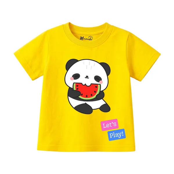 Skating_Polar_Bear_&_Watermelon_Panda_Let's_Play_|_Red_&_Yellow_Cotton_T-Shirt_Combo_for_Boys_&_Girls_(Pack_of_2)
