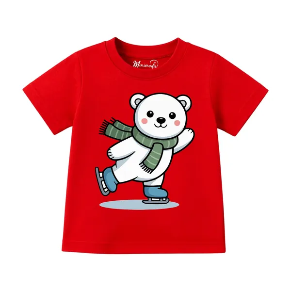 Skating_Polar_Bear_&_Watermelon_Panda_Let's_Play_|_Red_&_Yellow_Cotton_T-Shirt_Combo_for_Boys_&_Girls_(Pack_of_2)