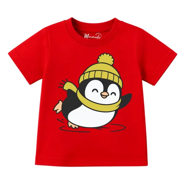 Skating_Penguin_&_Sitting_Panda_Let's_Play_|_Red_&_Yellow_Cotton_Co-ord_Set_Combo_for_Boys_(Pack_of_2)