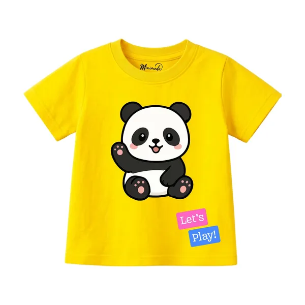 Skating_Penguin_&_Sitting_Panda_Let's_Play_|_Red_&_Yellow_Cotton_T-Shirt_Combo_for_Boys_&_Girls_(Pack_of_2)