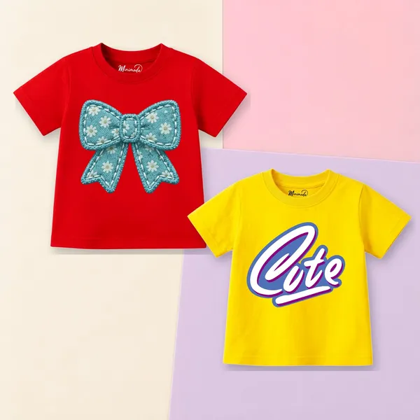 Blue_Bow_&_Cute_Script_|_Red_&_Yellow_Cotton_T-Shirt_Combo_for_Girls_(Pack_of_2)