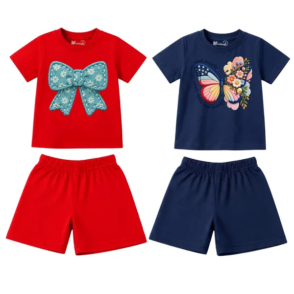 Blue_Bow_&_Floral_Butterfly_|_Red_&_Deep_Blue_Cotton_Co-ord_Set_Combo_for_Girls_(Pack_of_2)
