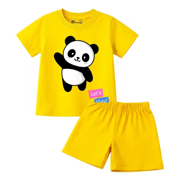 Smiley_Patch_&_Waving_Panda_Let's_Play_|_Red_&_Yellow_Cotton_Co-ord_Set_Combo_for_Boys_(Pack_of_2)