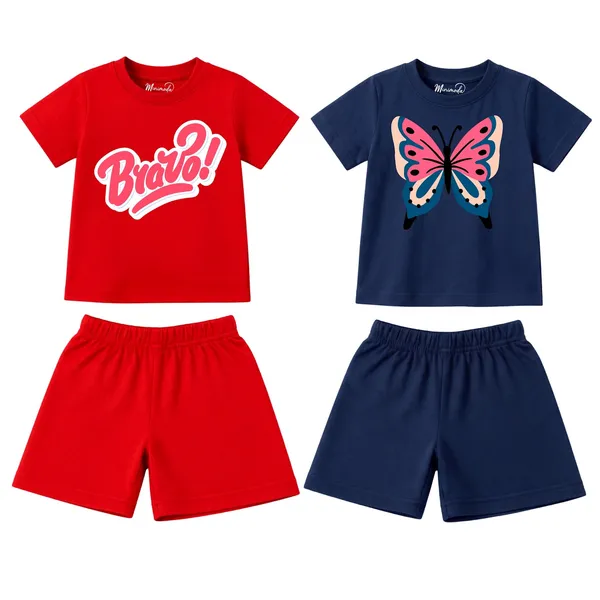 Bravo_Script_&_Pretty_Butterfly_|_Red_&_Deep_Blue_Cotton_Co-ord_Set_Combo_for_Girls_(Pack_of_2)