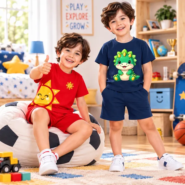 Peekaboo_Sun_&_Baby_Dino_|_Red_&_Deep_Blue_Cotton_Co-ord_Set_Combo_for_Boys_(Pack_of_2)