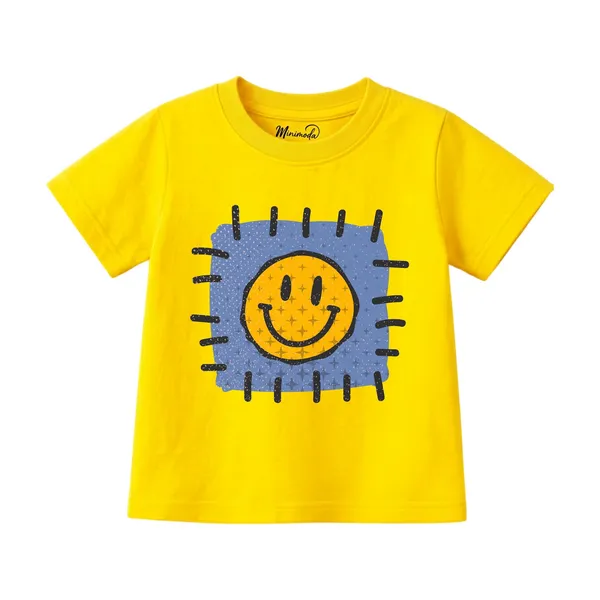 Abstract_Squiggle_&_Smiley_Patch_|_Red_&_Yellow_Cotton_T-Shirt_Combo_for_Boys_&_Girls_(Pack_of_2)