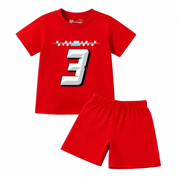 Race_Number_3_&_Ride_With_Style_Scooter_|_Red_&_Yellow_Cotton_Co-ord_Set_Combo_for_Boys_(Pack_of_2)