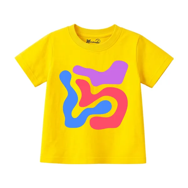 Reading_Duck_&_Abstract_Squiggle_Cool_Tone_|_Red_&_Yellow_Cotton_T-Shirt_Combo_for_Boys_&_Girls_(Pack_of_2)