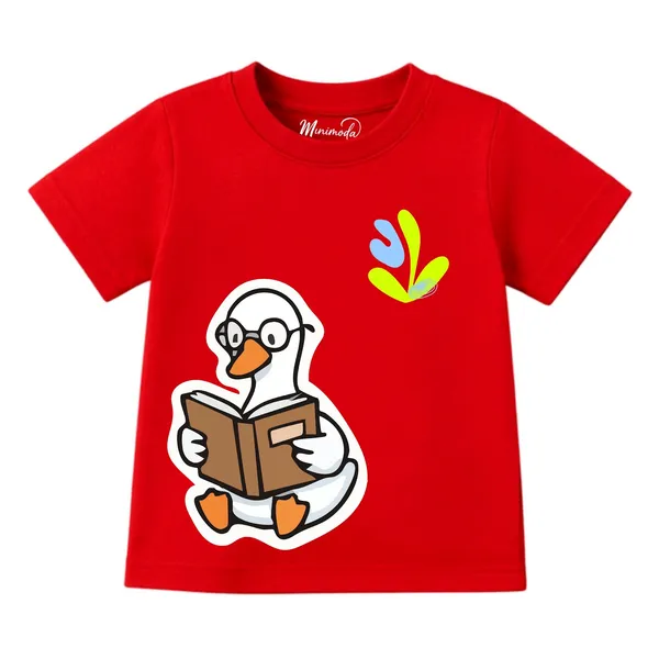 Reading_Duck_&_Abstract_Squiggle_Cool_Tone_|_Red_&_Yellow_Cotton_Co-ord_Set_Combo_for_Boys_(Pack_of_2)