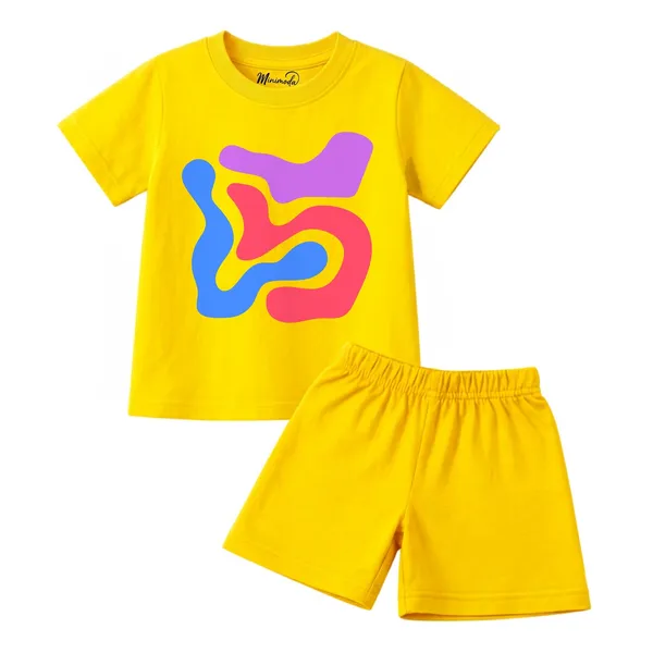 Reading_Duck_&_Abstract_Squiggle_Cool_Tone_|_Red_&_Yellow_Cotton_Co-ord_Set_Combo_for_Boys_(Pack_of_2)