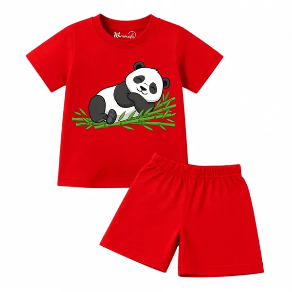 Sleepy_Panda_&_Bravo_Smiley_|_Red_&_Yellow_Cotton_Co-ord_Set_Combo_for_Boys_(Pack_of_2)
