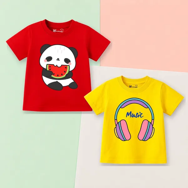 Watermelon_Panda_&_Music_Headphones_|_Red_&_Yellow_Cotton_T-Shirt_Combo_for_Boys_&_Girls_(Pack_of_2)