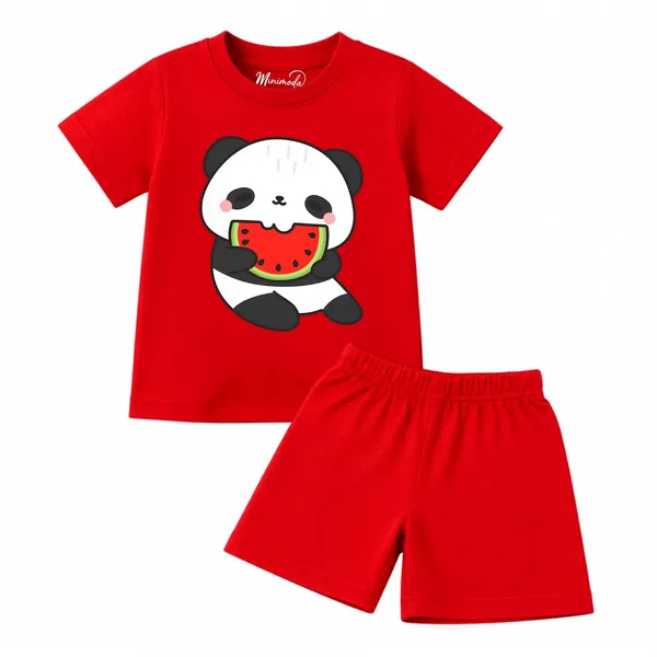 Watermelon_Panda_&_Music_Headphones_|_Red_&_Yellow_Cotton_Co-ord_Set_Combo_for_Girls_(Pack_of_2)