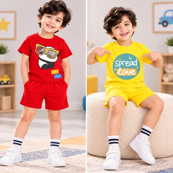 Sunglasses_Panda_&_Spread_Love_|_Red_&_Yellow_Cotton_Co-ord_Set_Combo_for_Boys_(Pack_of_2)