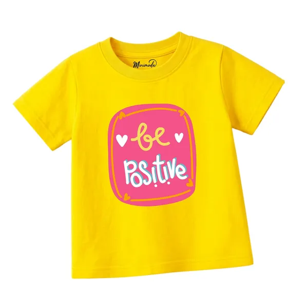 Snowman_Let's_Play_&_Be_Positive_|_Red_&_Yellow_Cotton_T-Shirt_Combo_for_Girls_(Pack_of_2)