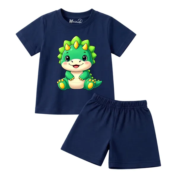 Wow_Time_&_Baby_Dino_|_Yellow_&_Deep_Blue_Cotton_Co-ord_Set_Combo_for_Boys_(Pack_of_2)