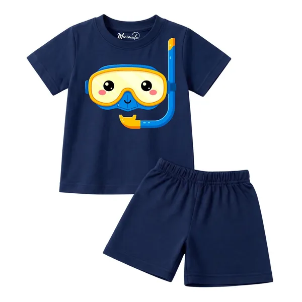 Watermelon_In_Shades_&_Snorkel_Buddy_|_Yellow_&_Deep_Blue_Cotton_Co-ord_Set_Combo_for_Boys_(Pack_of_2)